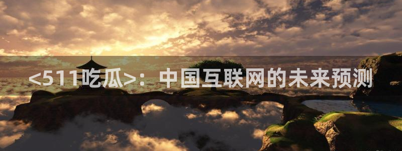 www.黑料.com:<511吃瓜>:中国互联网的未来预测